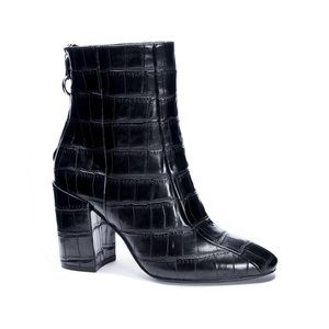 CL black katarina croc bootie